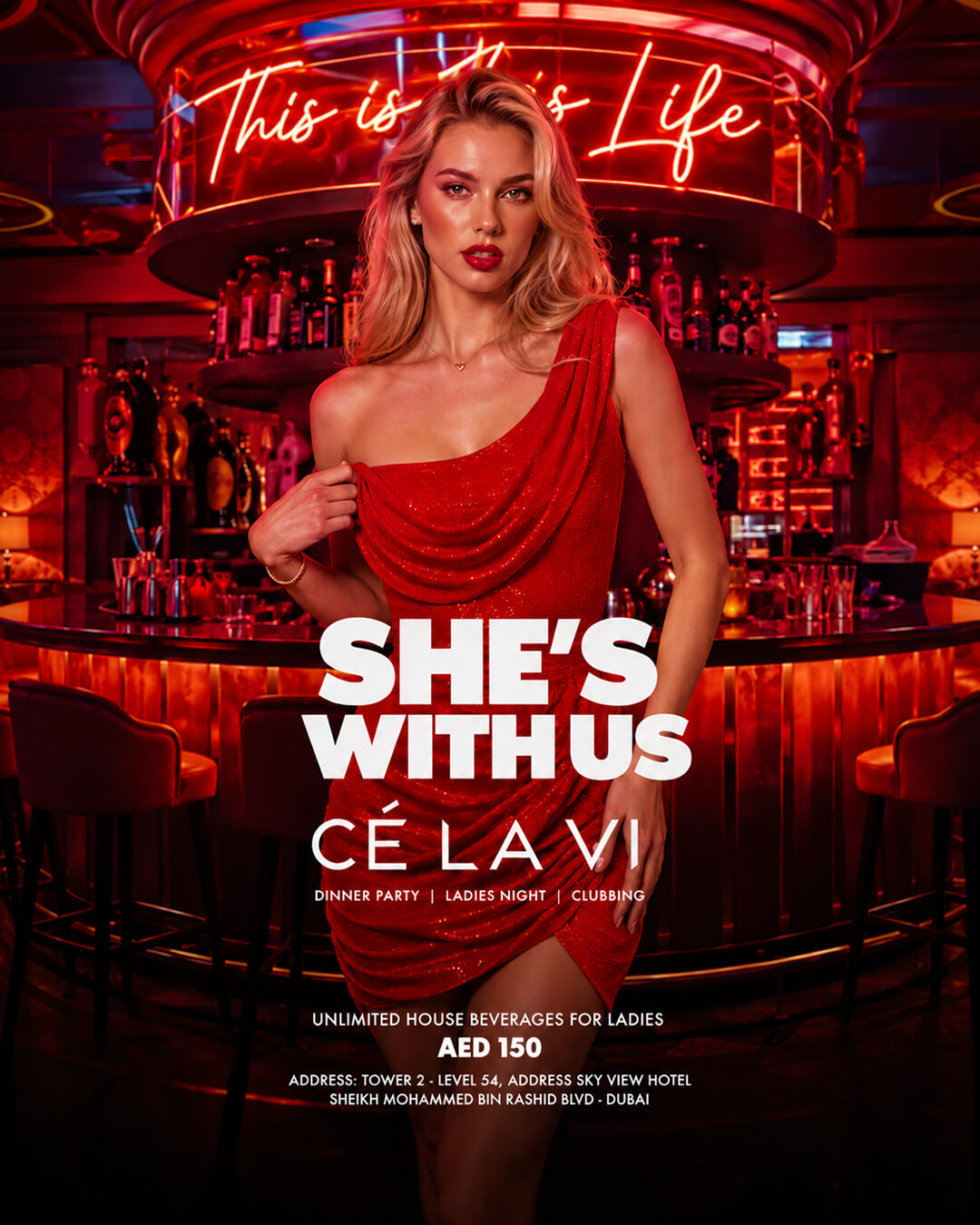 SHE'S WITH US Event Poster